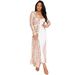 K Women's Outerwear Sequin Cardigan Long Bead Party Outerwear Netting Sequin Sheer Long Sleeve Openwork Coat. No Accessories_ecoleips.com