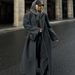 Hot-Selling Cross-Border Trade European And American Style Women's Fashion Elegant Suit Collar Striped Woolen_ecoleips.com