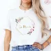 French Girls Team Future Bride T-shirt Wreath Graphic Tees Bridal Wedding Tops Single Farewell Bachelorette Party EVJF Tshirt_ecoleips.com