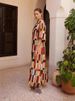 Freeacy Women's Casual Linen Blend Maxi Dress 2026 Summer Multicolor Plaid Collared Belted Shirt Dress For Holiday & Daily Wear_ecoleips.com