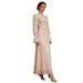 Victorian-Inspired High Neck Dress – Floral Embroidery Bubble Sleeve Maxi Dress With Waist Cinch_ecoleips.com