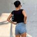 Voya Women's V-neck Pleated Slim Fit Pleated T-shirt With Elastic Exposed Belly Button Solid Color Ultra Short Sleeved Top_ecoleips.com