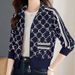 Stand Collar Sweatshirt For Women, Spring And Thin Style, 2025 New Autumn Women's Fashion, Petite Top, Long Sleeve Short_ecoleips.com