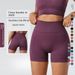 Women's Clothing Seamless Yoga Three-point Pants Moisture-wicking Solid Color Tight Stretch Fitness Clothes High Waist Sports Tight Pants_ecoleips.com