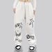 Women's Hip Hop Dance Pants - Trendy Graffiti Print Jazz Streetwear Trousers For Women - Lightweight & Stretchy Comfort Fit_ecoleips.com