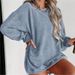 Distressed Cotton Sweatshirt – Oversized Drop-Shoulder Pullover (S-XXL, 6 Vintage Tones)_ecoleips.com