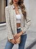 2024 Autumn European And American Foreign Trade Cross-Border's Fashion Slim-Fit Cardigan Elegant Office Blazer For_ecoleips.com