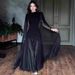 Elegant Long Sleeved Maxi Dress For Women Autumn Fashion Design Polyester Evening Dress_ecoleips.com