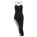 2024 New Summer Fashion Sexy Backless Slim Lace Strap Dress For Women Wholesale_ecoleips.com