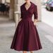 2026 European And American Cross-border Independent Site SHEIN Elegant Satin Spring/autumn Long-sleeve Dress With_ecoleips.com