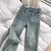 Women's Clothing Retro Flared Jeans Spring And Autumn Small High Waist Slim All Match Flared Trousers_ecoleips.com