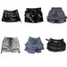 2025s Design Sense Niche Black High-Waisted Spicy Girl Jeans Women Summer Wide-Leg Pants Petite Shorts Outer Wear_ecoleips.com