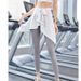 LazyZoom Quick-Dry Outdoor Yoga Pants With , Anti-Exposure Irregular Set For Women, Morning Jogging Sports Slimming Running_ecoleips.com
