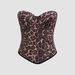 Aria Basics Aria Basics Luo Qiuguo European And American Style Leopard Print Velvet Tube Top Vest Camisole White Versatile Outerwear Sexy Slim_ecoleips.com