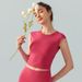 Women's Clothing New Round Neck Tight Yoga Wear Tops Pure Desire Style Beautiful Back Sports Vest Fitness Sleeveless T Shirt With Chest Pad_ecoleips.com