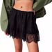 Women's Clothing High Waisted Lace Midi Skirt Women's Ballet Inspired Basic Solid Color Irregular Hem Slimming Sweet Bottoms_ecoleips.com