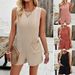 Diyun European And American Women's Clothing 2024 Spring/Summer Casual Solid Color Sleeveless Top With_ecoleips.com