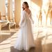 Artistic Girl's White With Double-layer Pleated Bust, Slimming Effect, European And American Style, High-waisted, Large_ecoleips.com