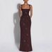 Sexy Elegant Sequined Bodycon Long Dress Formal Evening Party Prom Gown Cocktail Reception Dinner Sequin Fitted Maxi Dress_ecoleips.com