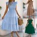 Real Shot Of 2026 Spring/Summer European And American Solid Color Ruffled Sleeve Cinched Waist Long Dress_ecoleips.com