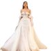 Wedding Dress New One Shoulder Wedding Dress Large Skirt Lace Tail Wedding Dress Wholesale_ecoleips.com