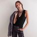 Euroean And American Fashion Trend V-neck Solid Color Sleeveless Ribbed Versatile Tank 2025 Summer High-end Bm Inner_ecoleips.com
