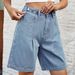 Women's Clothing Spring And Summer Washed Waist Adjustable Denim Shorts_ecoleips.com