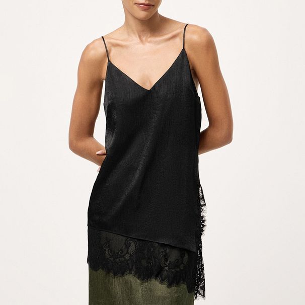 2026 Fall/Winter New V-neck Lace Trim Camisole For Women, Stylish And Elegant Fashionable Inner Top_ecoleips.com