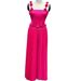 Women's Clothing Suit Three Dimensional Flower Shoulder Strap Waist Hot Girl Knitted Suspenders Two Piece Suit_ecoleips.com