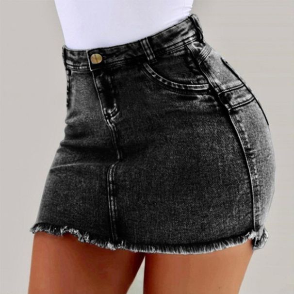 Women's Clothing Sexy Temperament Large Size Women's Denim Hip Skirt_ecoleips.com