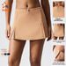 Women's Eco-Friendly Renewable Fabric Sports Skirt Set With Bra Pads Tight Fitting Outdoor Golf Fitness Tennis Outfit_ecoleips.com