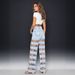 High-Waisted Wide-Leg Jeans For Women Hollow Out Patchwork Flowy Style Cross-Border Fashion Autumn_ecoleips.com