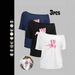 TK In-stock Solid Color T-shirt Daily Wear, Casual Basic Short-sleeve, Suitable For All Seasons, Women's Clothing_ecoleips.com