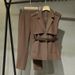 Women's Clothing women's temperament suits women's new professional formal wear sleeveless suit collar jacket two piece suit_ecoleips.com