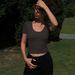 A Short Short-Sleeved T-Shirt With A Navel Exposure For Petite Women, Featuring A Summer Design With A Hollowed-Out Soli_ecoleips.com