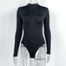 Autumn And Winter New Bottoming Shirt Women's Fashion Velvet Long-sleeved Zipper Tights Women's_ecoleips.com