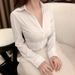 Waist-cinching Shirt, Plus Size, Short-sleeved, Sexy, Short Style For Hot Girls_ecoleips.com