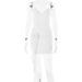 Women Alluring Short Bodycon Dress With Delicate Lace‑Mesh Patchwork, Thin Cami Straps & Open‑Back Detail_ecoleips.com