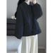 girl Girl Girl 2024 Autumn Winter New Lightweight Down Women's Puffer Jacket Loose Turn-down Collar Korean Style Short Cotton Coat_ecoleips.com