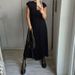 Voya Women's 2026 Spring New Elegant And Fashionable Round Neck Sleeveless Folded Loose Dress_ecoleips.com