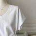 Solid Color Strap Design V-neck Short-sleeved T-shirt Women's Summer Slim-fit Korean Version Inner And Outer Waist Top_ecoleips.com