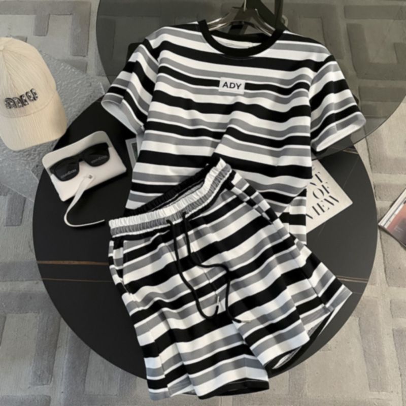 Women's Casual Sportswear Set - Summer Short Sleeve Top & Shorts Two-Piece Outfit_ecoleips.com