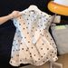Women's Clothing Sweet Polka Dot Chiffon Blouse For Women Long Sleeves Bow Tie Side Tie Layered Top New Spring Style_ecoleips.com
