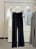 Women's High-Waisted Flared Pants Casual Sporty Style Slimming Wide Leg Luxurious High End Simple Versatile Summer Bottoms_ecoleips.com