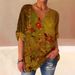 Verve 2025 Autumn Wave Collar Cotton Linen Printed Long Sleeve Shirt Women's Fashion_ecoleips.com