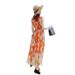 Summer Chiffon Bohemian Women Long Fairy Super Sweet Beach Dress For Seaside Vacation_ecoleips.com