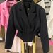 Women's Fashion Short Blazer Jacket And Irregular Vest Two Piece Set European American Style for Autumn_ecoleips.com