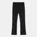 Women's Clothing Slim Drape Lace Solid Color High Waist Casual Flared Pants_ecoleips.com