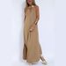 Solid-Color Pullover V-Neck Dress Cardigan Jacket Set For Women_ecoleips.com