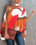 Loose Halter Neck Shawl Top Stylish Halter Neck Bat Sleeve Blouse For Women Loose Fit Pullover Tops With Skew Collar For Summer_ecoleips.com